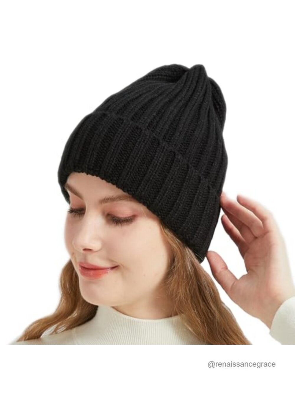 Thick Warm Knit Beanie Winter Skull Cap for Women Men Stretchable